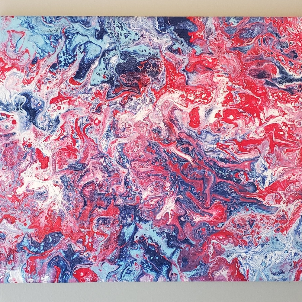 Acrylic Fluid Art on Canvas